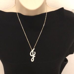 Fun large size costume Initial necklace “J”